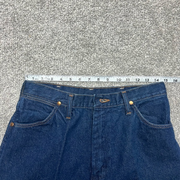 Vtg Wrangler Jeans Women 14x32 Blue Cowboy Cut 13MWZ Western Rodeo Denim 80s NOS - Picture 3 of 8